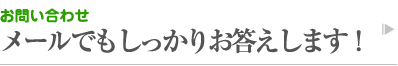 お問い合わせ　メール

でもしっかりお答えします！